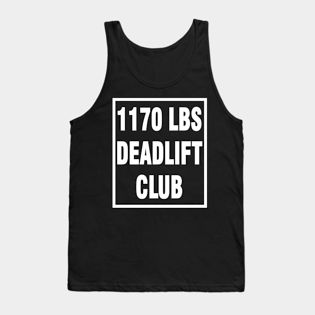 deadlift 1170 lbs Tank Top by Chandan